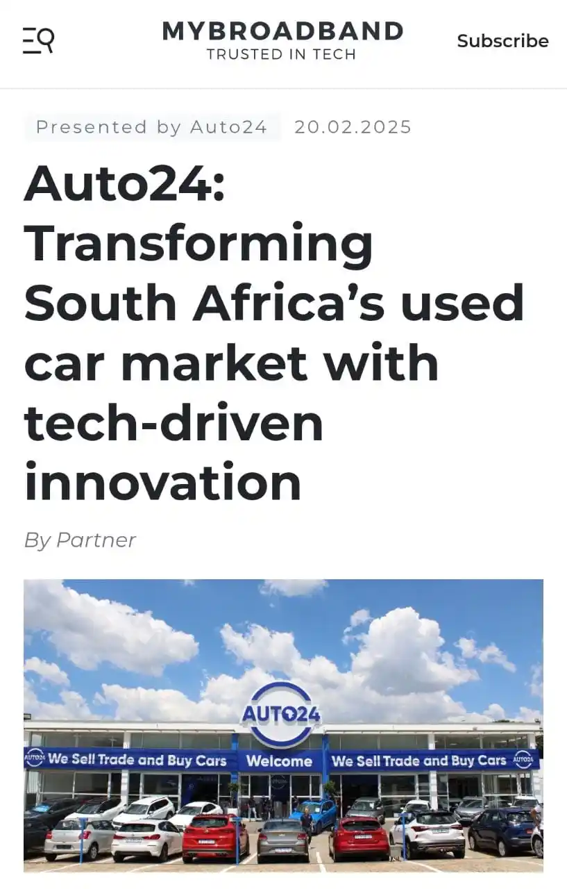 Image from AUTO24.co.za 🇿🇦: Our latest article by MYBROADBAND is live! 🥳 Take a few moments to r...