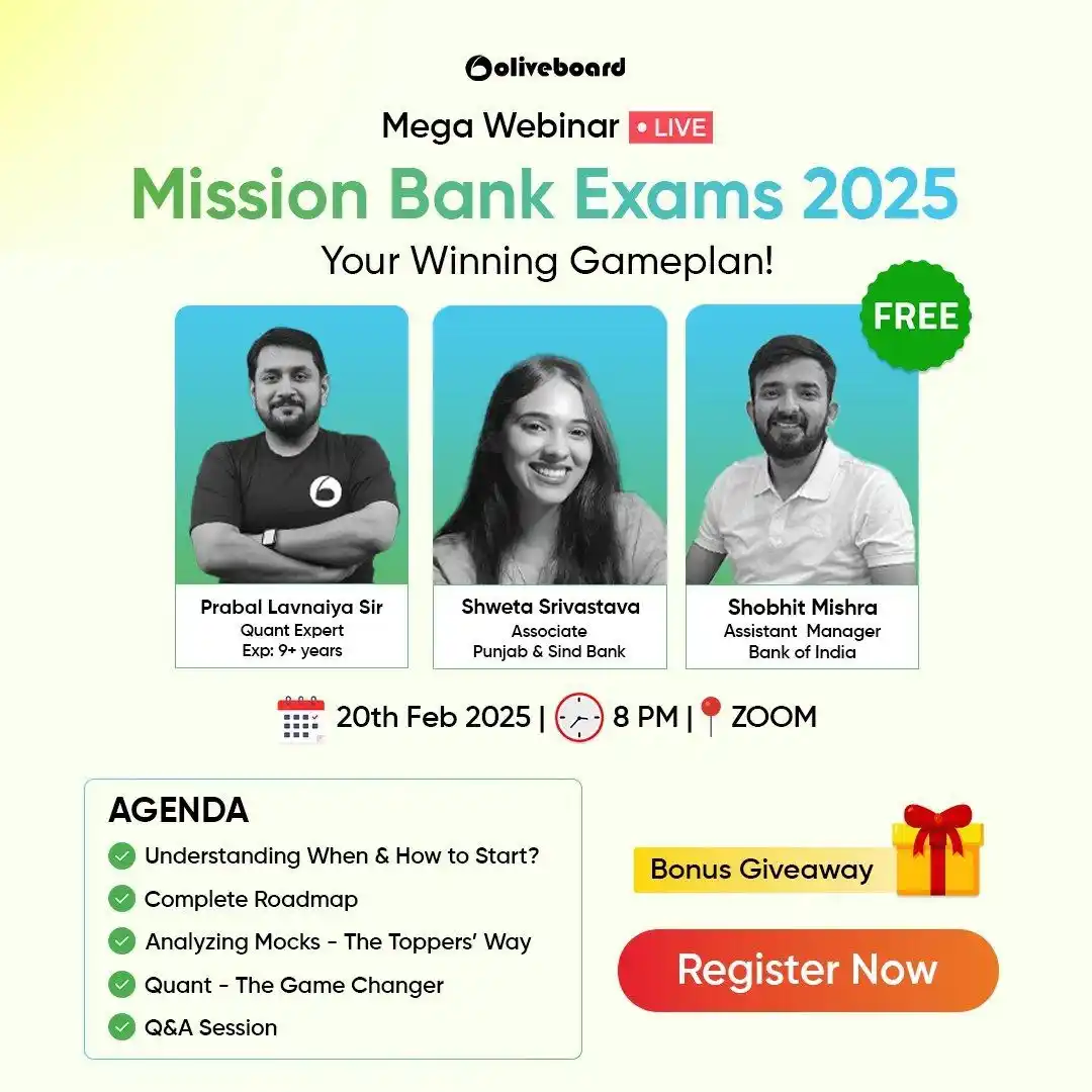 Image from Bank Exam Preparation: *⌛Countdown to Banking 2025 Mega Webinar!* Join us for the LIVE Webin...