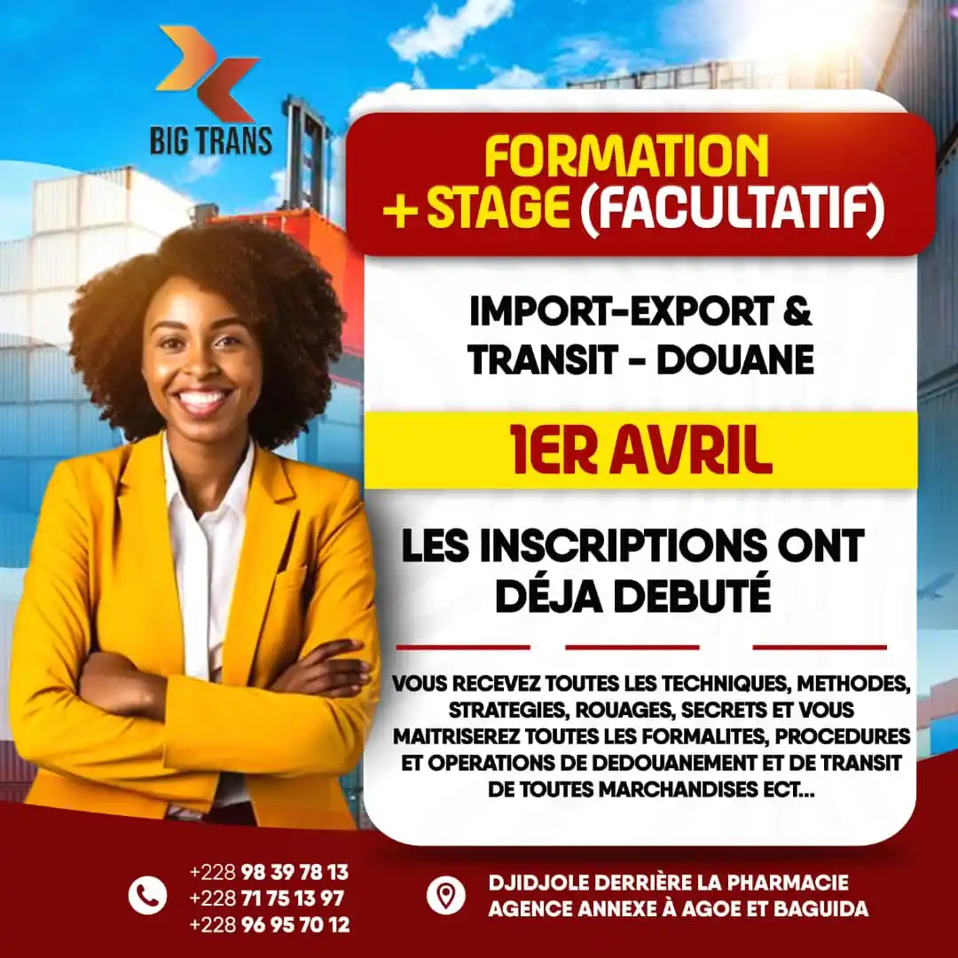 Image from BIG TRANS: DÉBUT DES COURS 01 AVRIL 2025  Formation professionnelle certifiante �...
