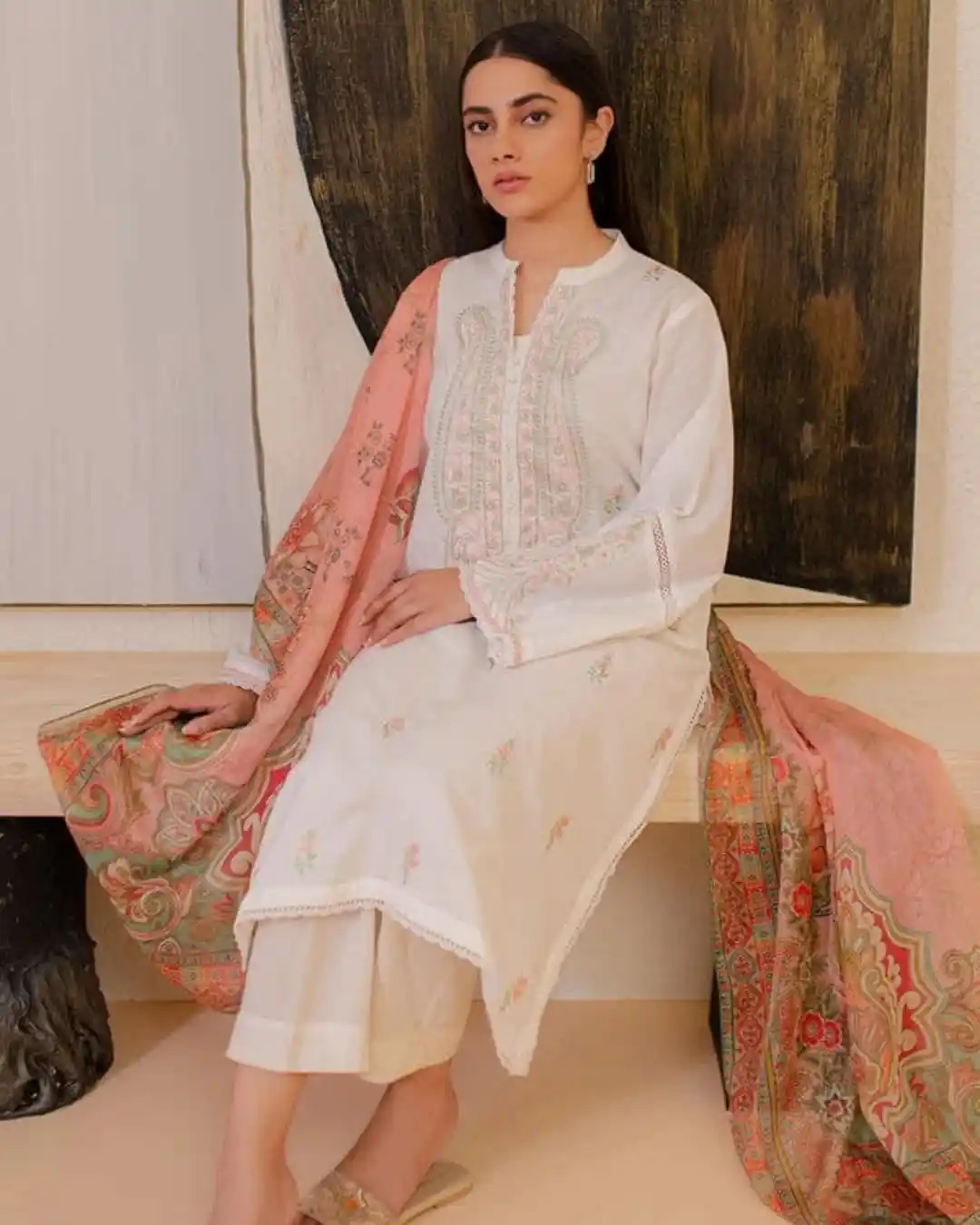 Image from BINT ALEE ZEE CLOTHING: Zellbury 2pc Available Shirt Lawn duppta silk Price *3850* Size ...