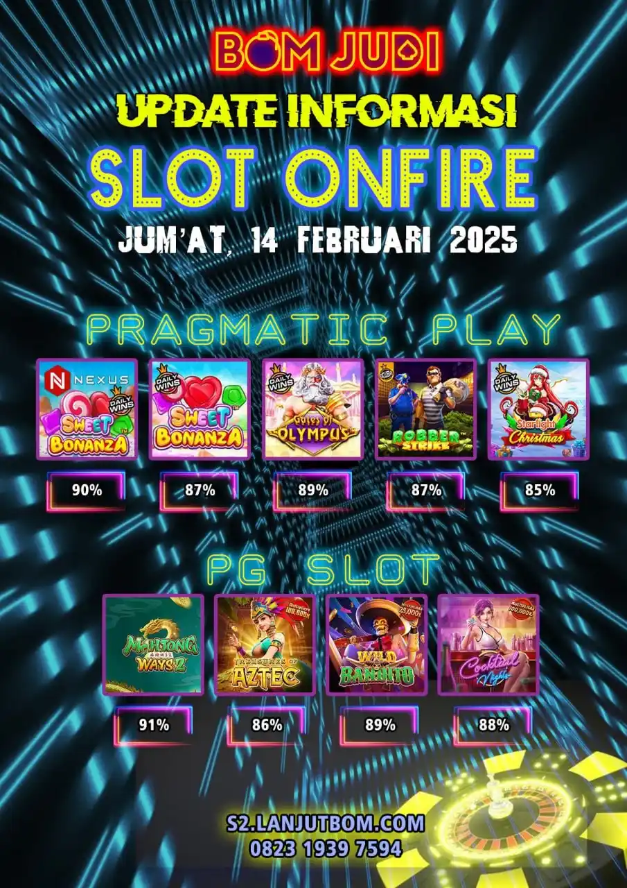Image from BOMJUDI OFFICIAL: 💎Update Informasi Slot Onfire💎 🗓 14 FEBRUARI 2025🗓 💣💣BOMJUDI💣�...