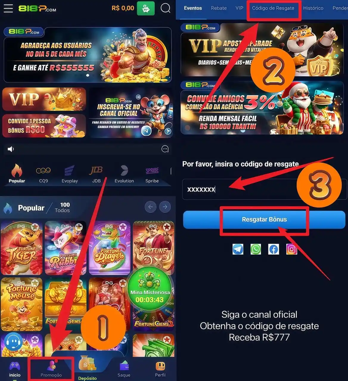 Canal oficial 818P post