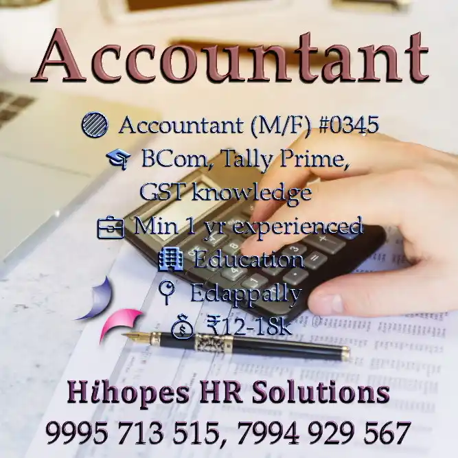 Cochin Jobs ~ Hihopes Career Solutions post