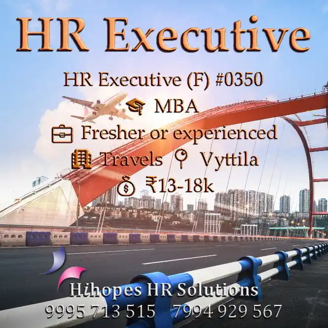 Image from Cochin Jobs: 🟢 HR Executive (F) <a class="text-blue-500 hover:underline cursor-poi...