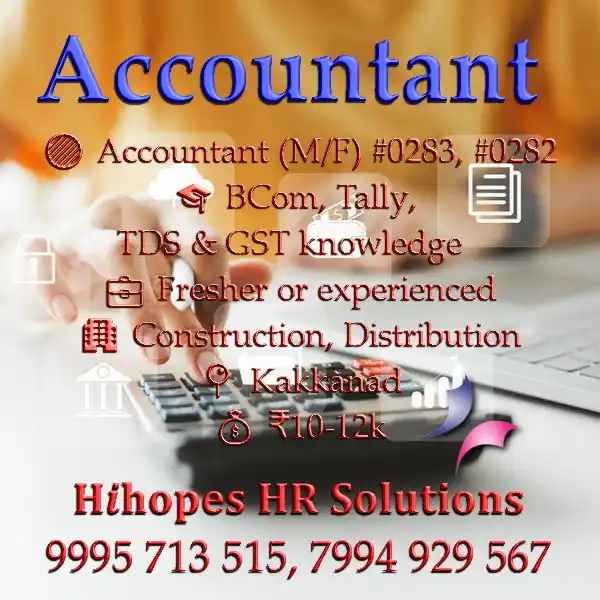 Cochin Jobs ~ Hihopes Career Solutions post