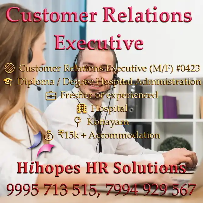 Image from Cochin Jobs: 🟢 Customer Relations Executive (M/F) <a class="text-blue-500 hover:un...