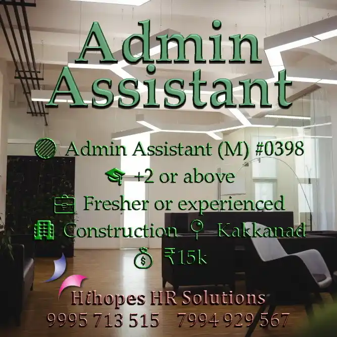Image from Cochin Jobs: 🟢 Admin Assistant (M) <a class="text-blue-500 hover:underline cursor-...
