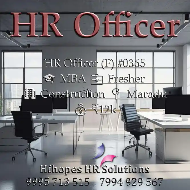 Image from Cochin Jobs: 🟢 HR Officer (F) <a class="text-blue-500 hover:underline cursor-point...