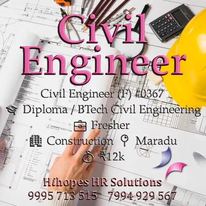 Image from Cochin Jobs: 🟢 Civil Engineer (F) <a class="text-blue-500 hover:underline cursor-p...