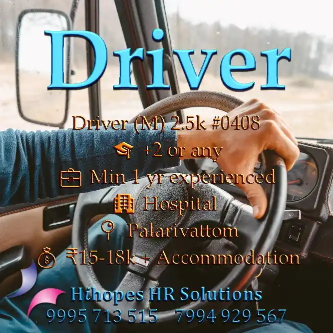 Image from Cochin Jobs: 🟦 Driver (M) 2.5k <a class="text-blue-500 hover:underline cursor-poin...