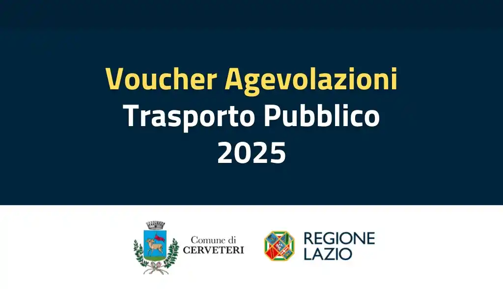 Image from Comune di Cerveteri: *Agevolazione Trasporto Pubblico - Regione Lazio* La piattaforma *SIR...