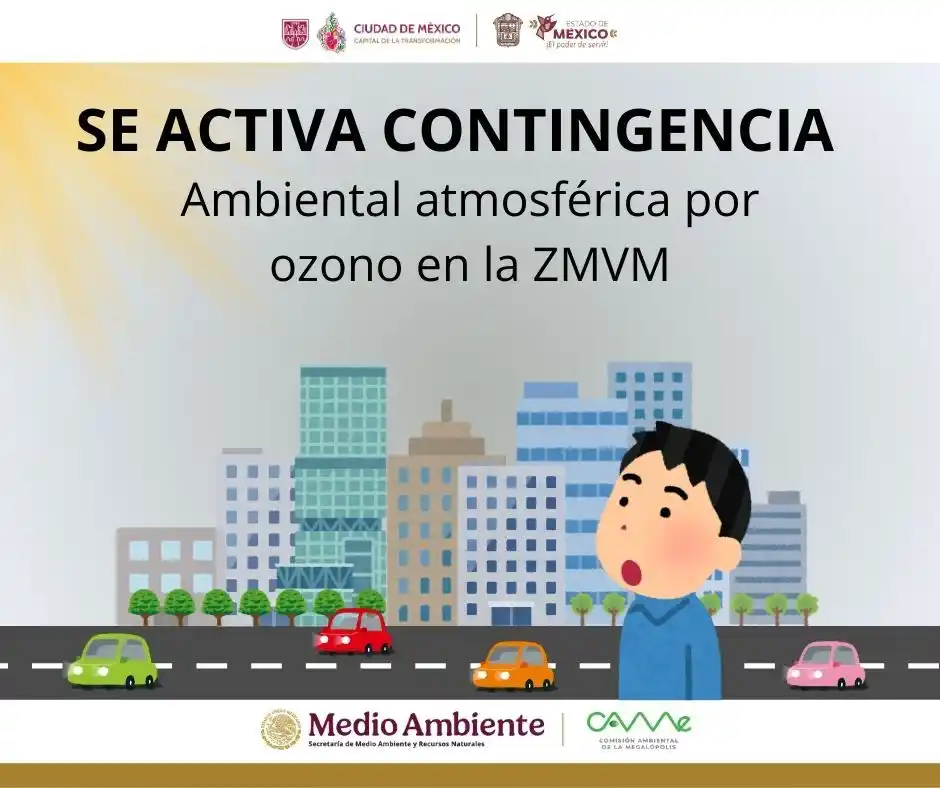 Image from Comunidades Xochimilco: Se activa contingencia ambiental atmosférica por ozono en la Zona Metr...