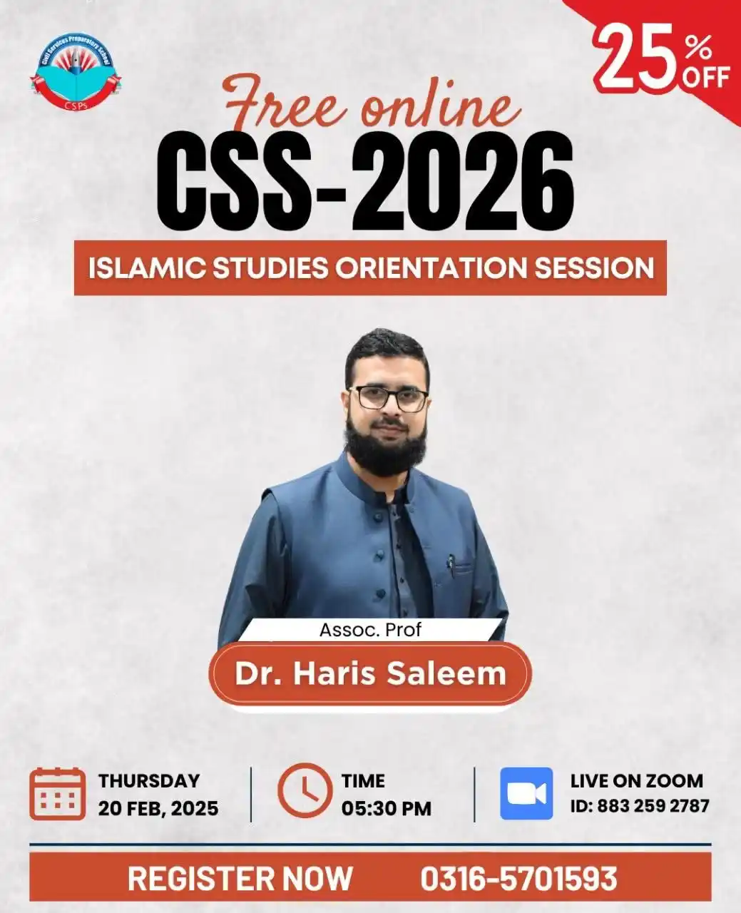 Image from CSPs Academy: CSS-2026 Aspirants! Unlock Your Islamic Studies Success – *FREE Onlin...