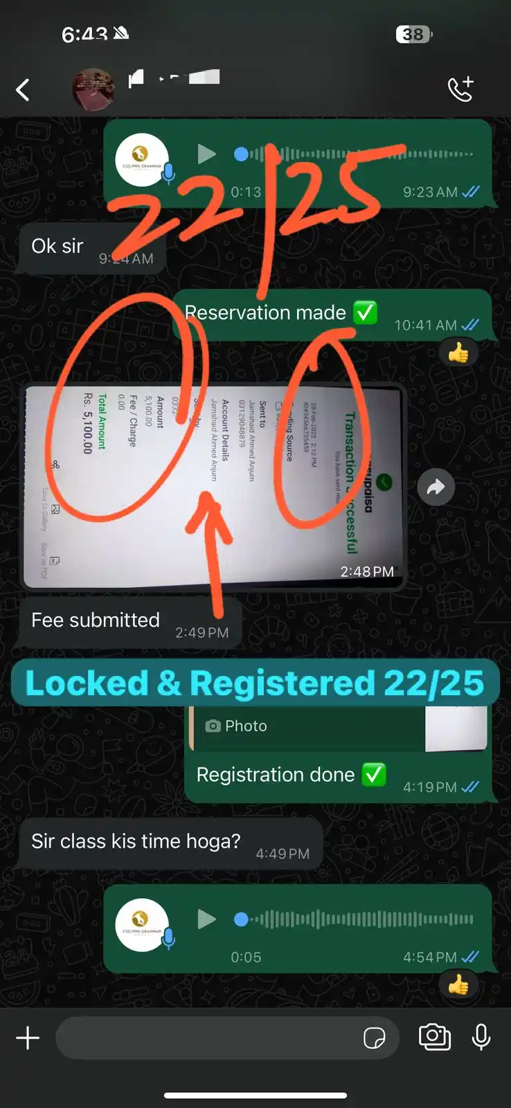 Image from CSSPMS.GRAMMAR: *Locked & Registered 21/25!* Today is the *last day* to secure your ...