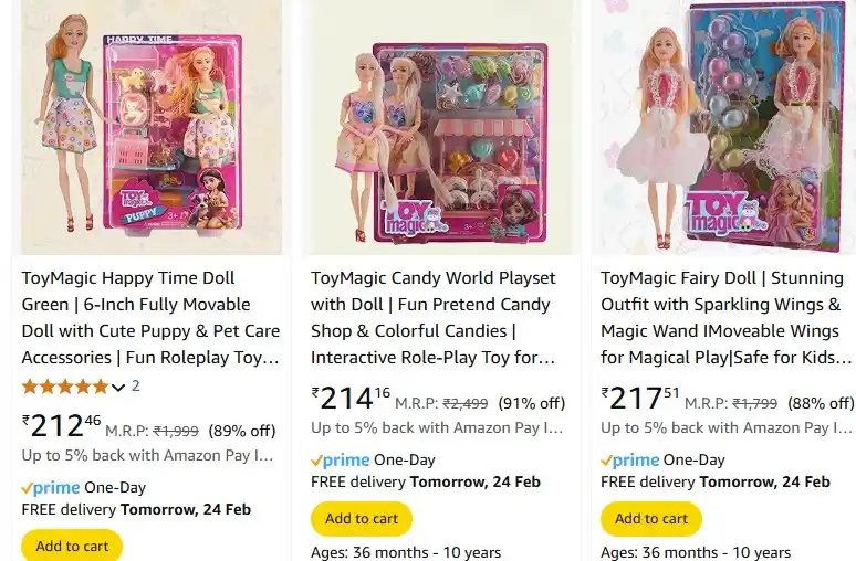 Image from Dealsmagnet Deals: *Hotdeal* 🔥🔥 🪆 *Upto 91% OFF ON ToyMagic Doll | _Starts at Rs 212_*...