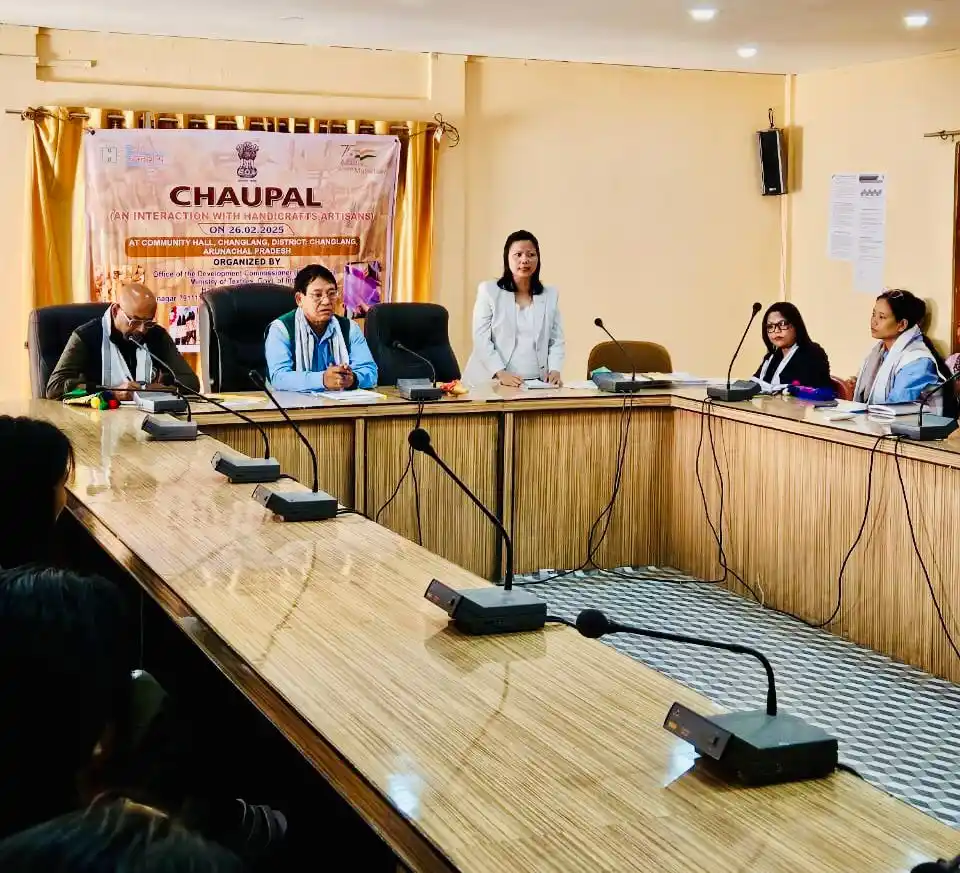Image from Deputy Commissioner, Changlang: Today, on 26.02.25 CHAUPAL (An Interaction with Handicrafts Artisan) h...