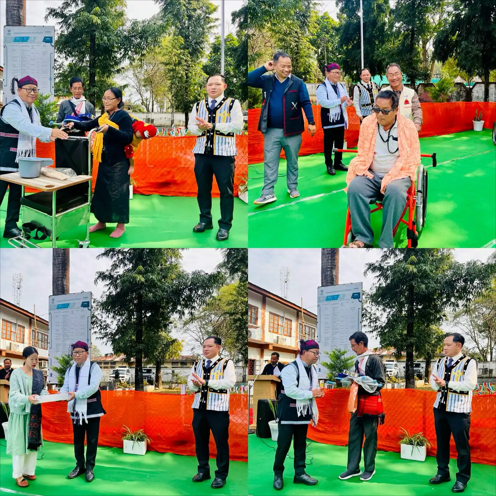 Image from Deputy Commissioner, Changlang: *Assistive Devices Distributed to 70 Beneficiaries on Statehood Day* :...