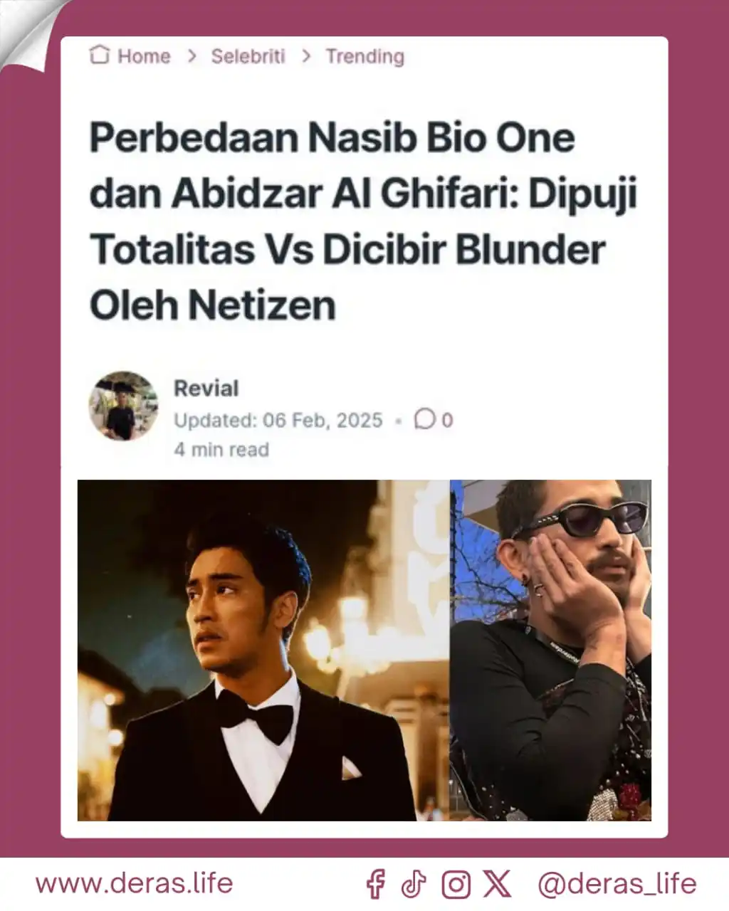 Deras.Life post