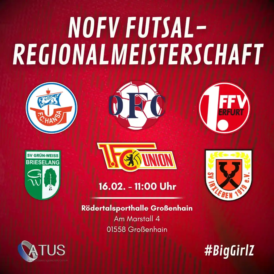 Image from DFC Westsachsen Zwickau: Nächste Meisterschaft - NOFV 🏆 Morgen ab 11 Uhr in der Rödertalsporth...