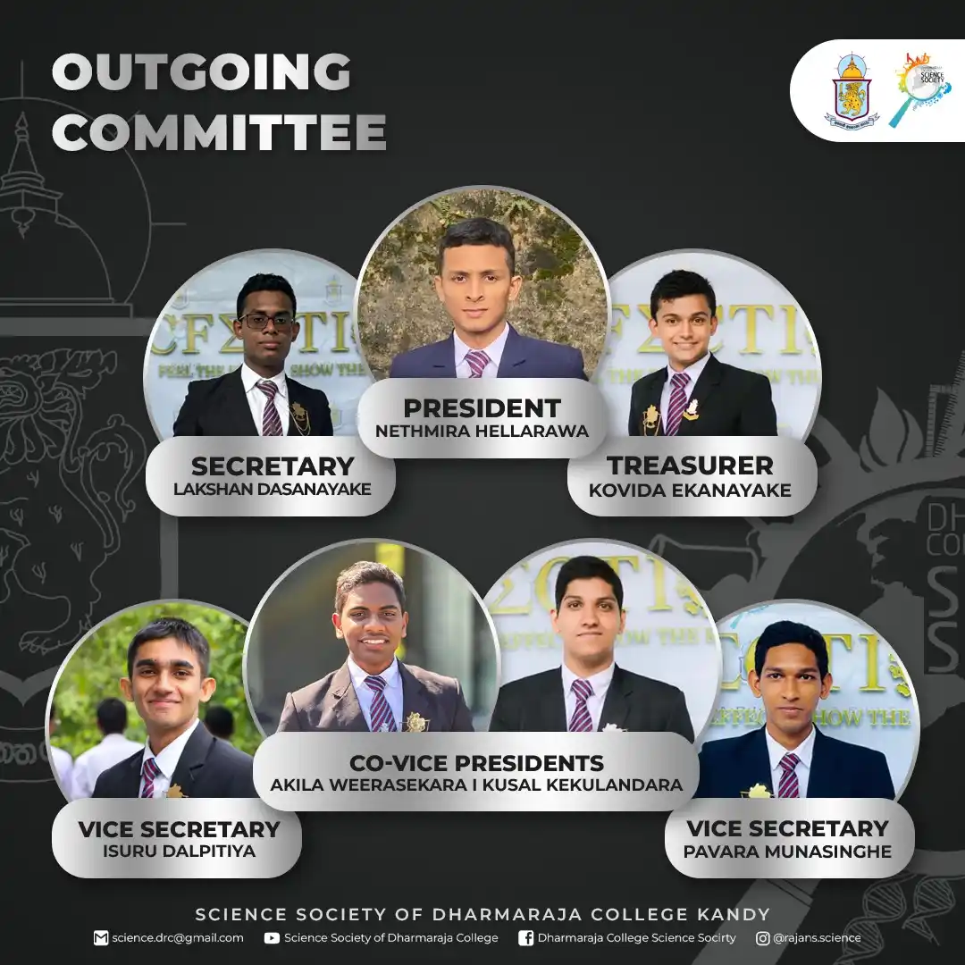 Image from Dharmaraja College: Thank You to Our Outgoing Committee! As we welcome a new chapter, we...
