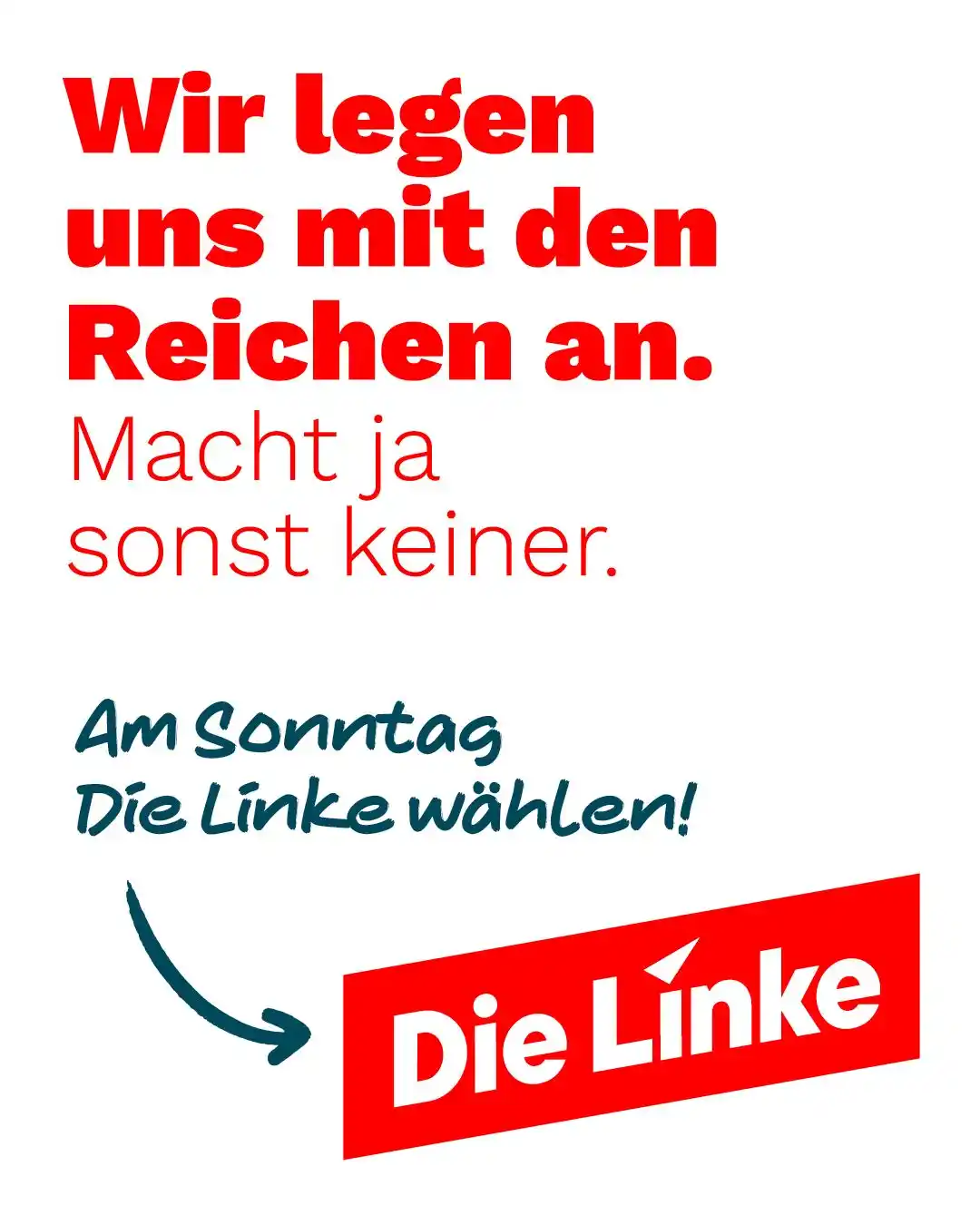 Image from Die Linke Halle (Saale): Wir legen uns mit denen da oben an. Für dich und mit dir. Denn geschen...