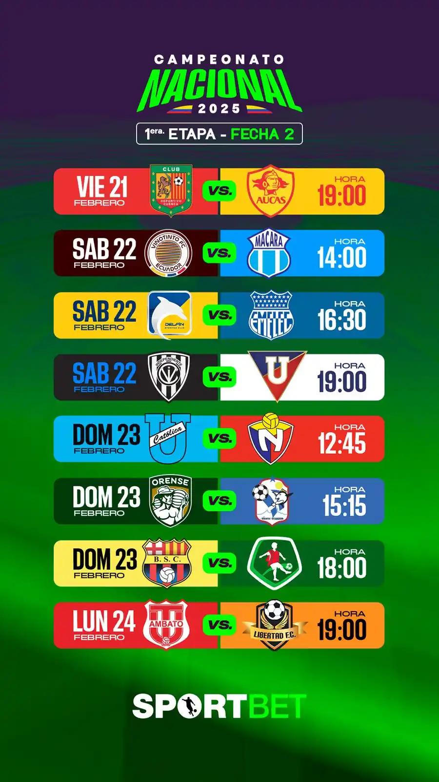 Image from DIRECT FÚTBOL: TOMA NOTA 📝 Horarios de los partidos de la <a class="text-blue-500 ...