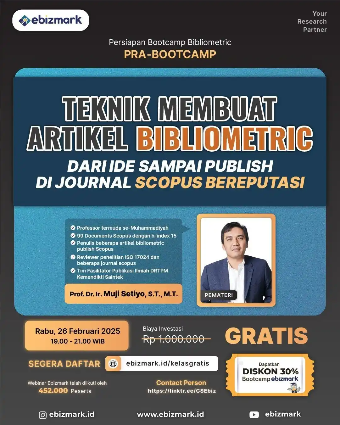 Image from Ebizmark: *HARI INI AKAN ADA* pelatihan persiapan nulis dan publish artikel dari...