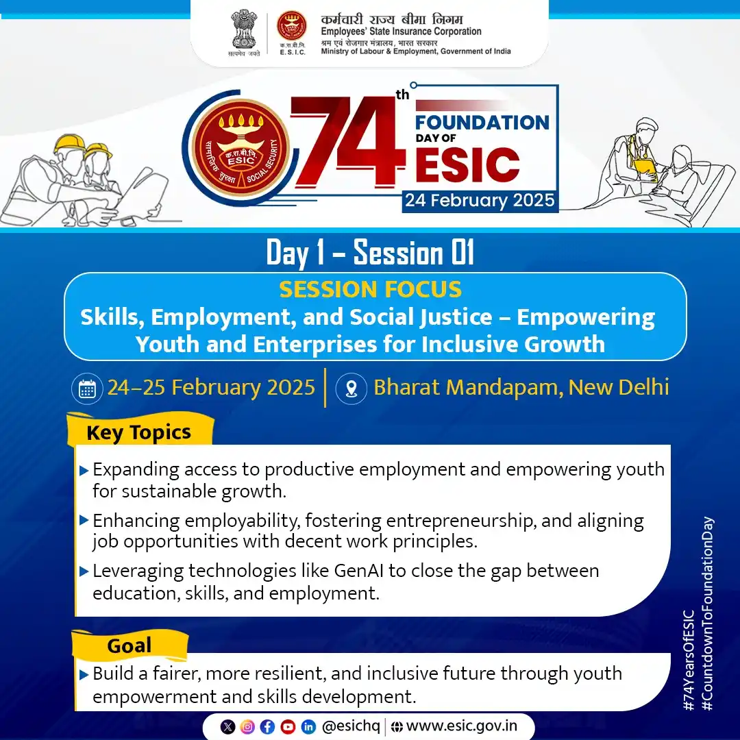 Image from ESIC: Day 1 Session 1 *Session Focus: Skills, Employment, and Social Justice...