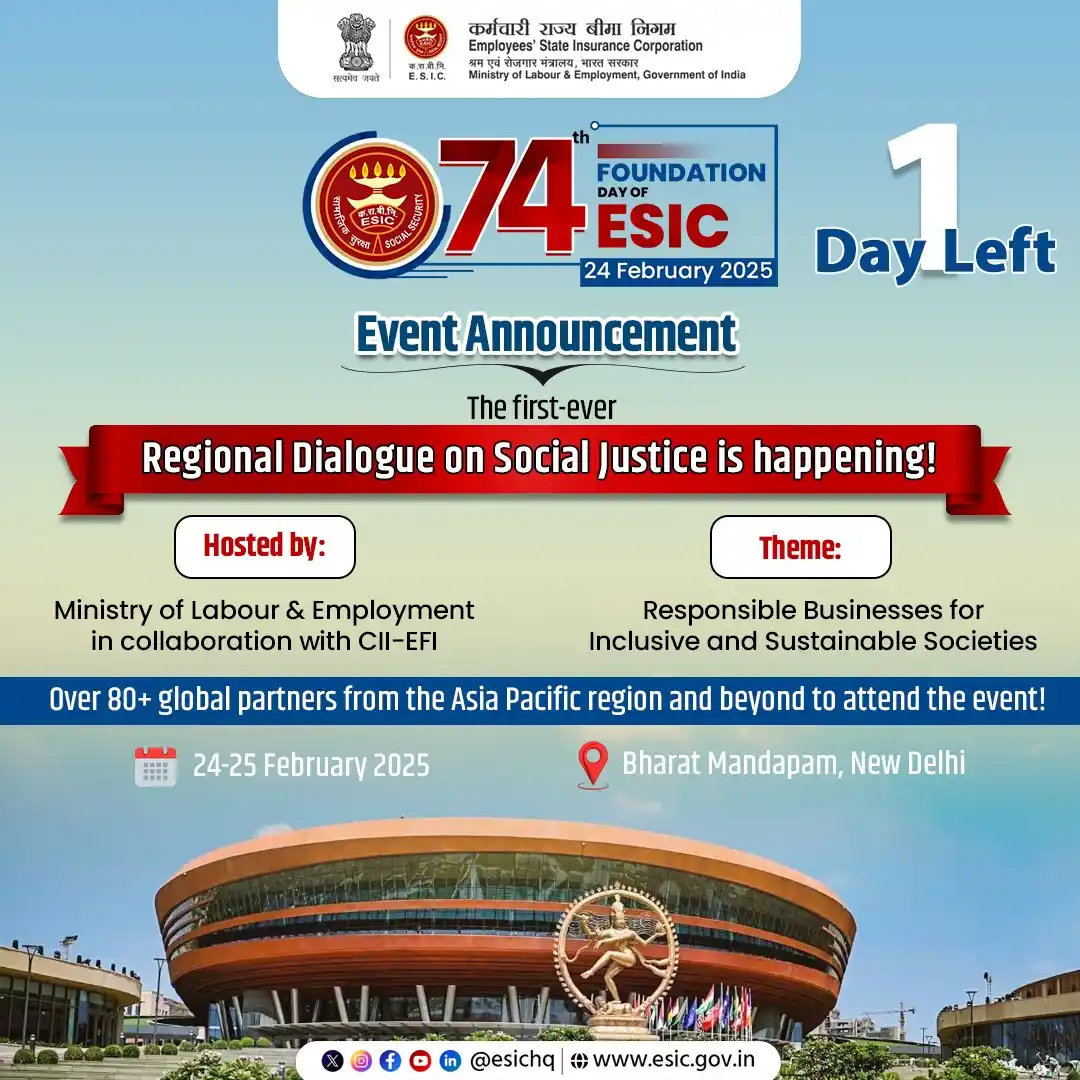 Image from ESIC: Only 1 Day Left! Join us for the Regional Dialogue on Social Justice u...