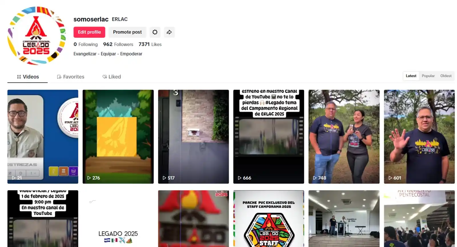 Exploradores del Rey, Latinoamerica y El Caribe -ERLAC  post