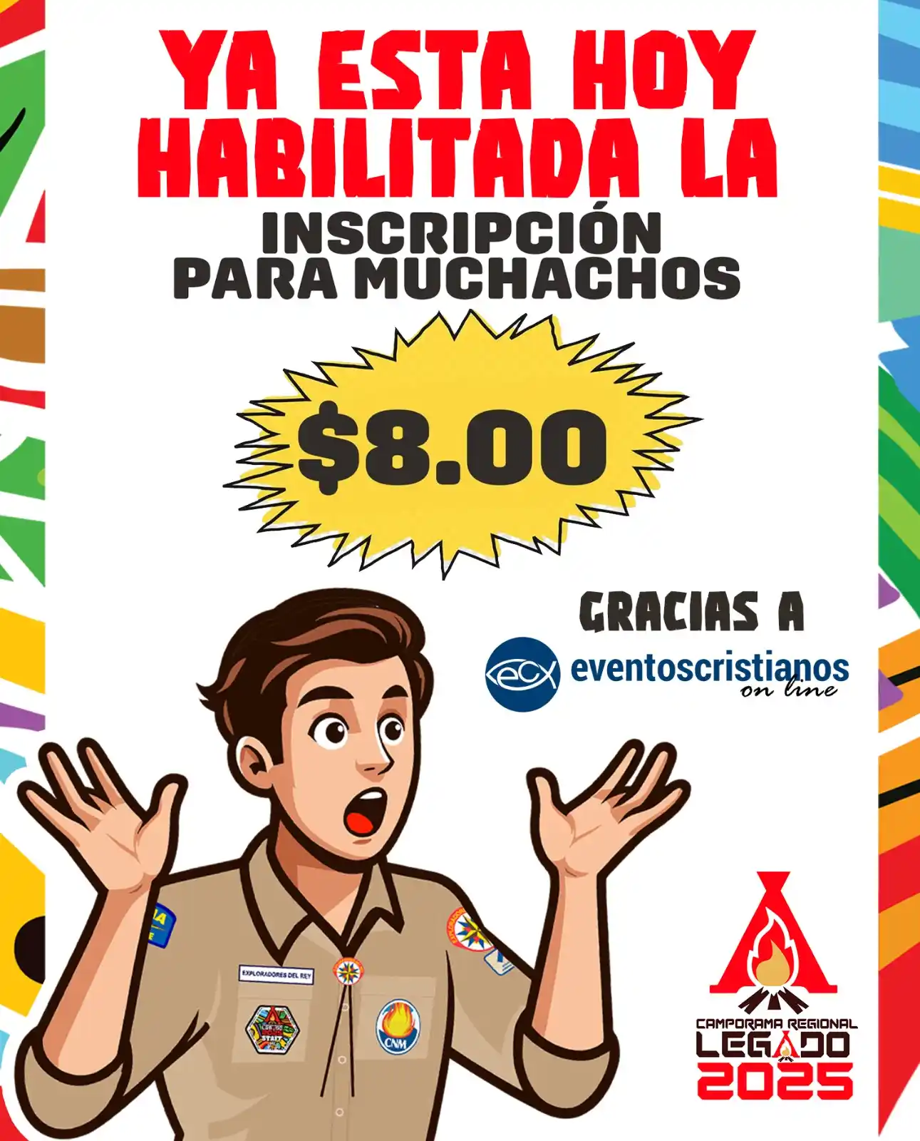 Image from Exploradores del Rey, Latinoamerica y El Caribe -ERLAC : ⚠️NOTICIA ACTUALIZADA⚠️ 💥A partir de AHORA 14 además de 15 y 16 de F...