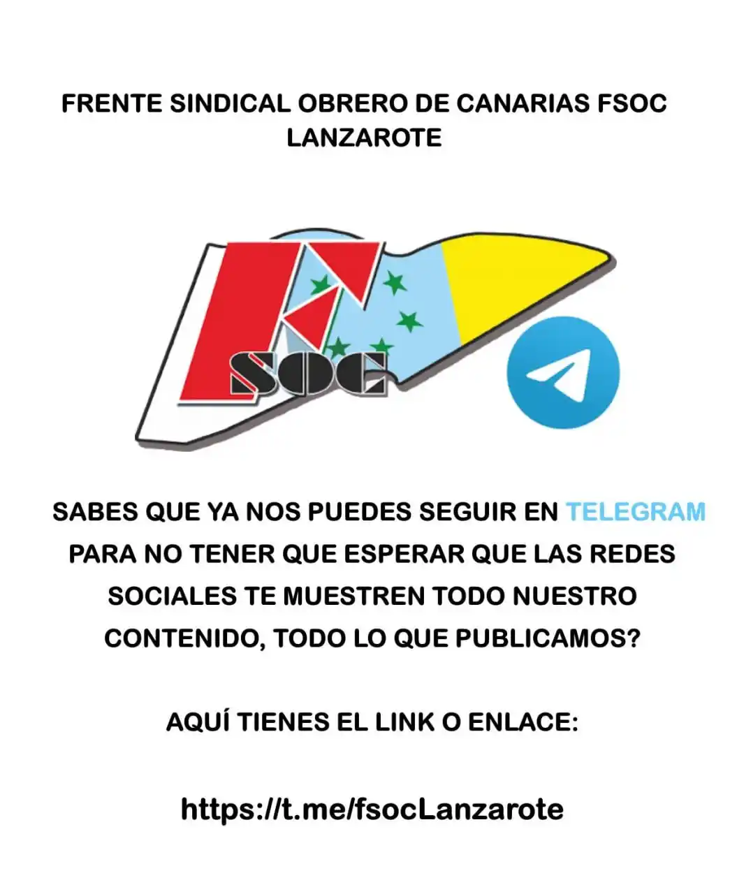 Frente Sindical Obrero de Canarias LANZAROTE post