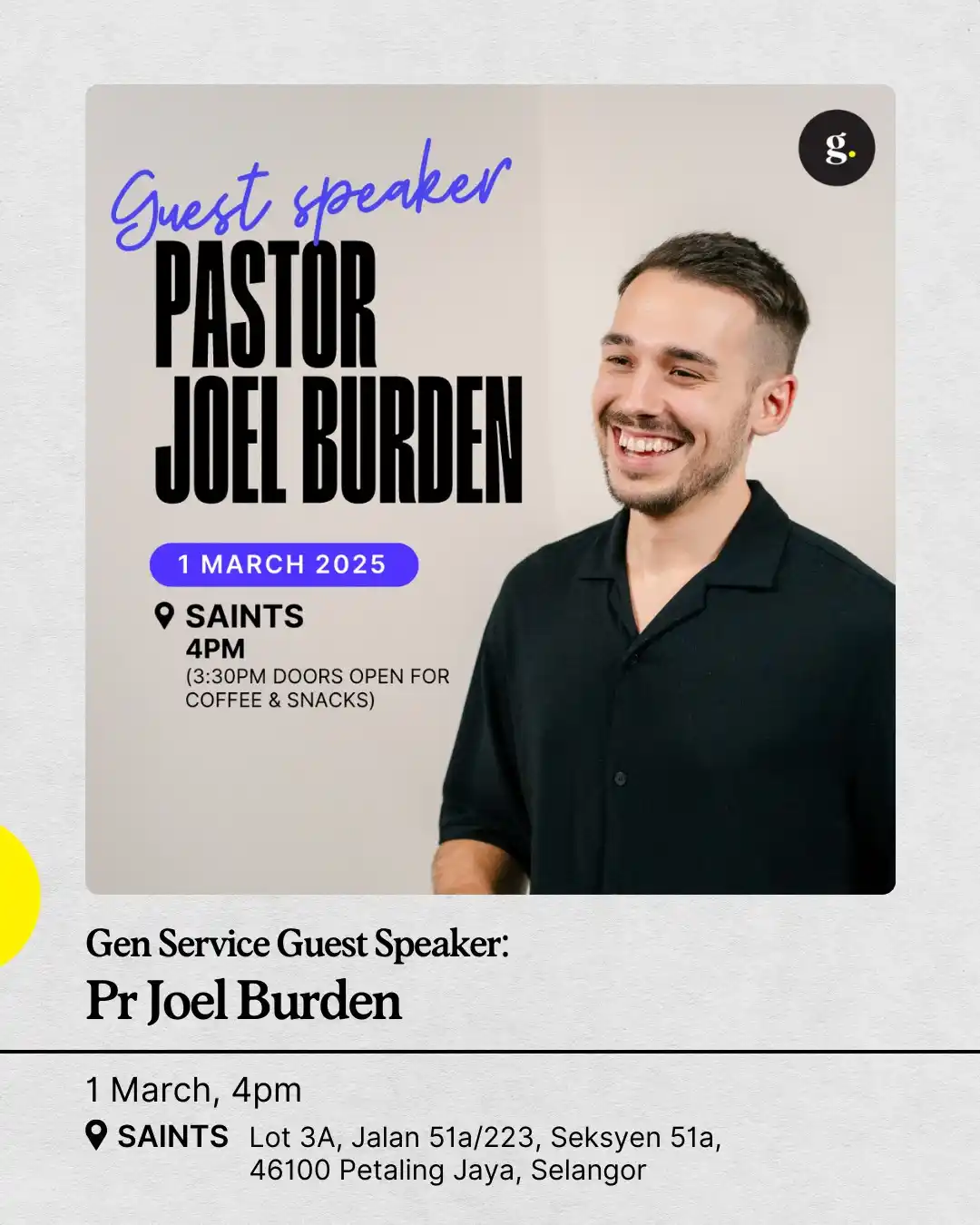 Generations Church post