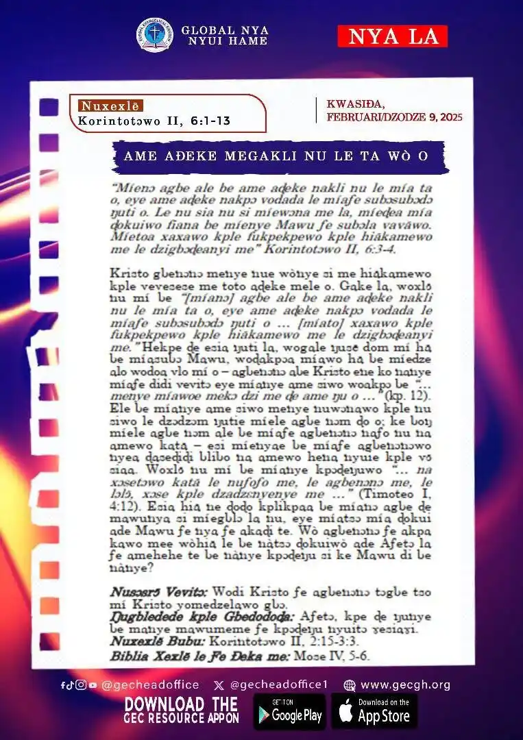 Global Evangelical Church Head Office  post