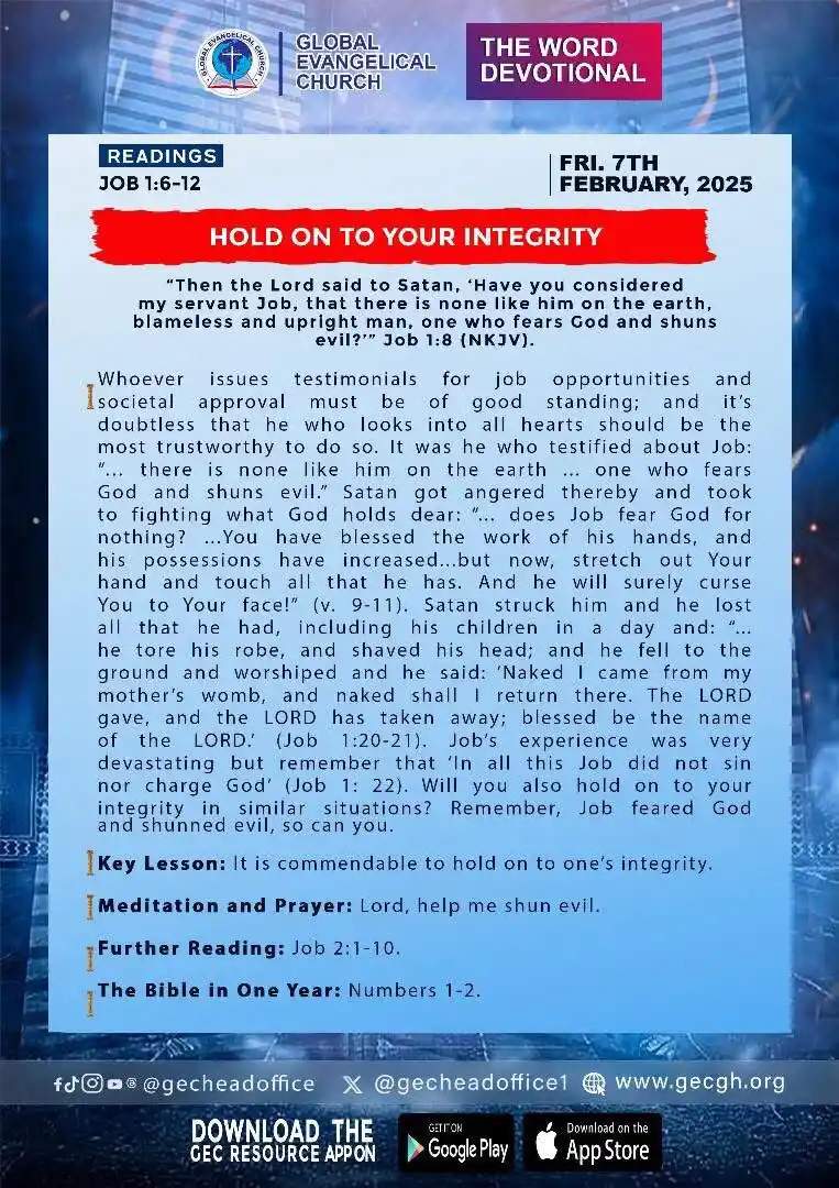 Global Evangelical Church Head Office  post