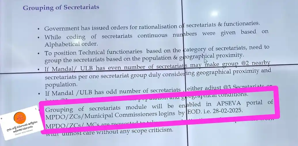 గ్రామ వార్డ్ సచివాలయ ఉద్యోగుల అధికారిక సమాచారం post