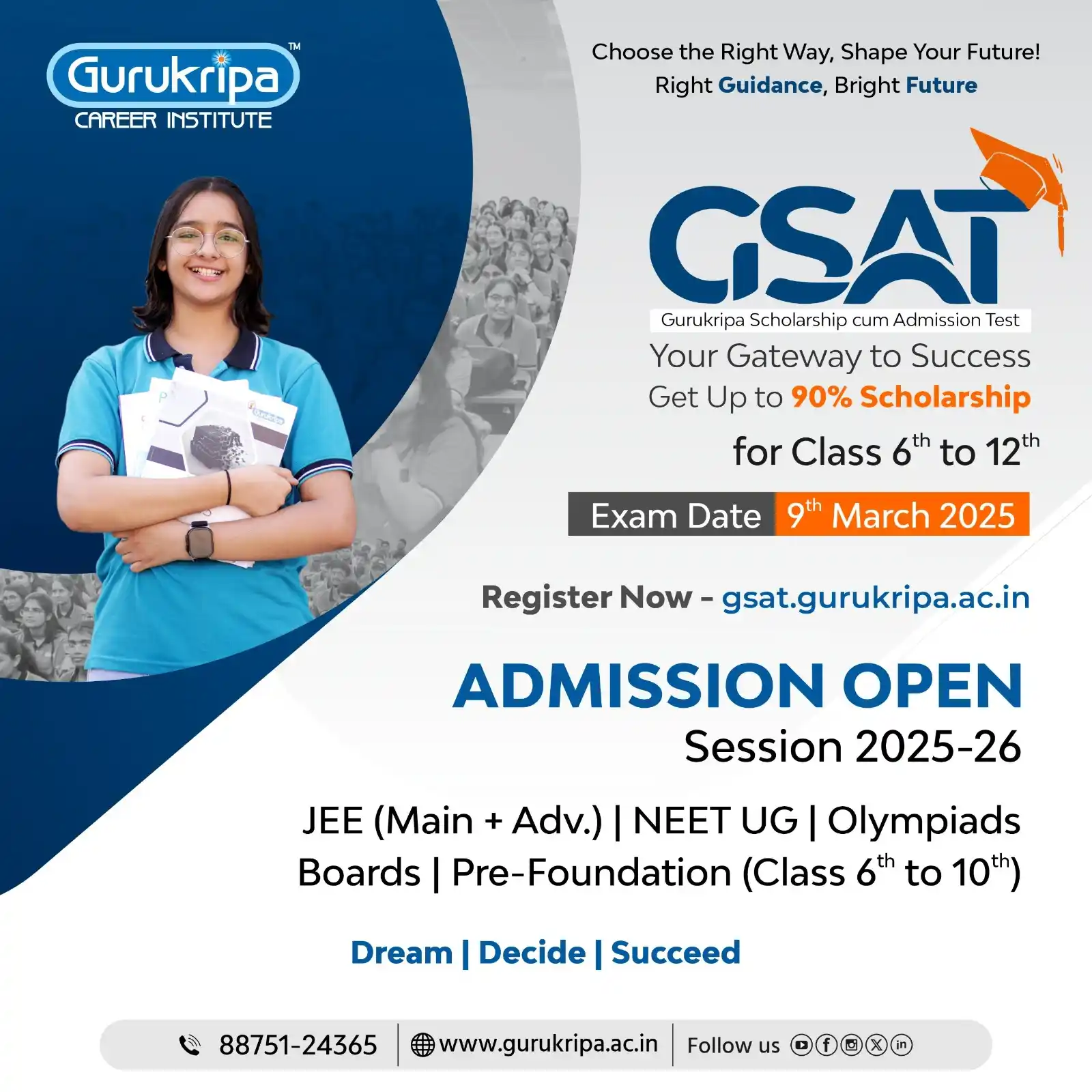 Image from Gurukripa Career Institute: 🎯 Choose the Right Way, Shape Your Future! 🚀 ✨ Admissions Open for ...