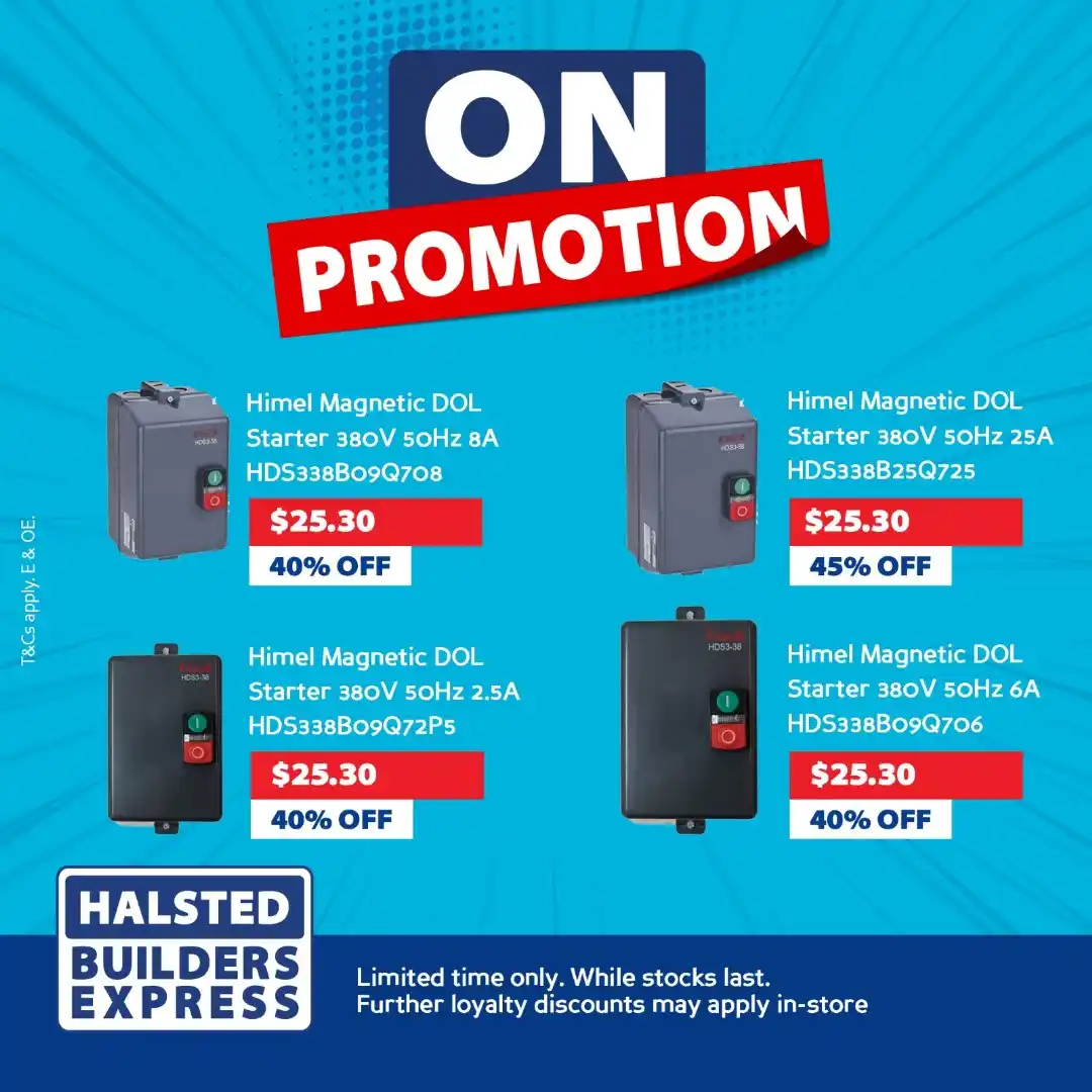 Image from Halsted Builders Express: On promotion! Get your hands on the reliable Himel magnetic DOL starte...