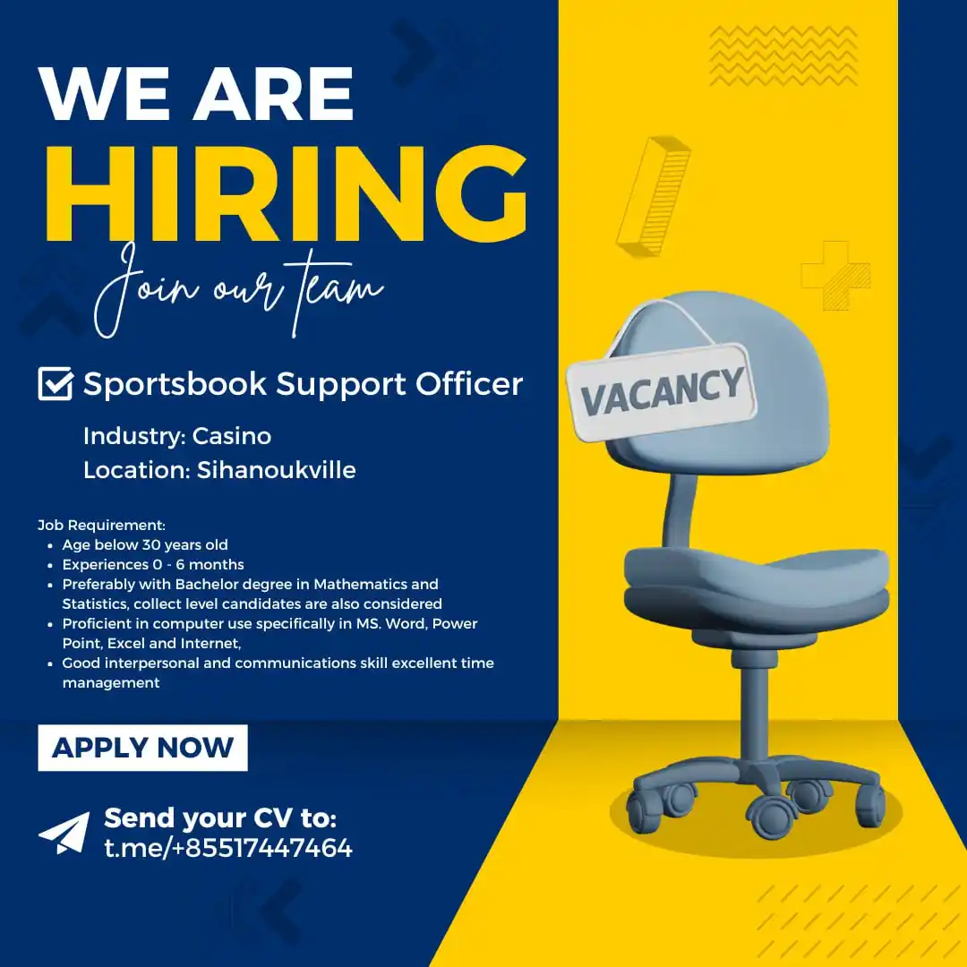 Hiring Cambodia Jobs post