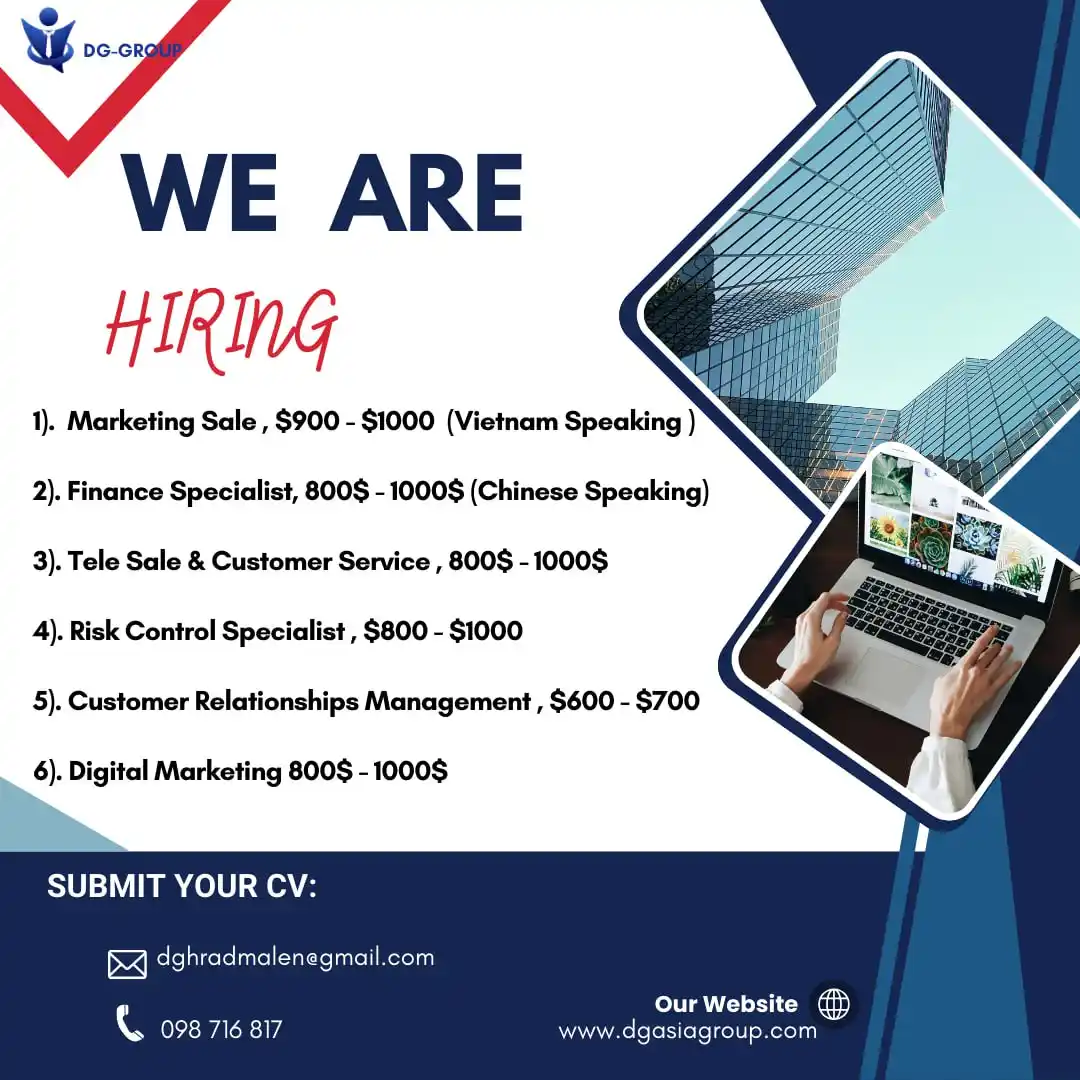 Hiring Cambodia Jobs post