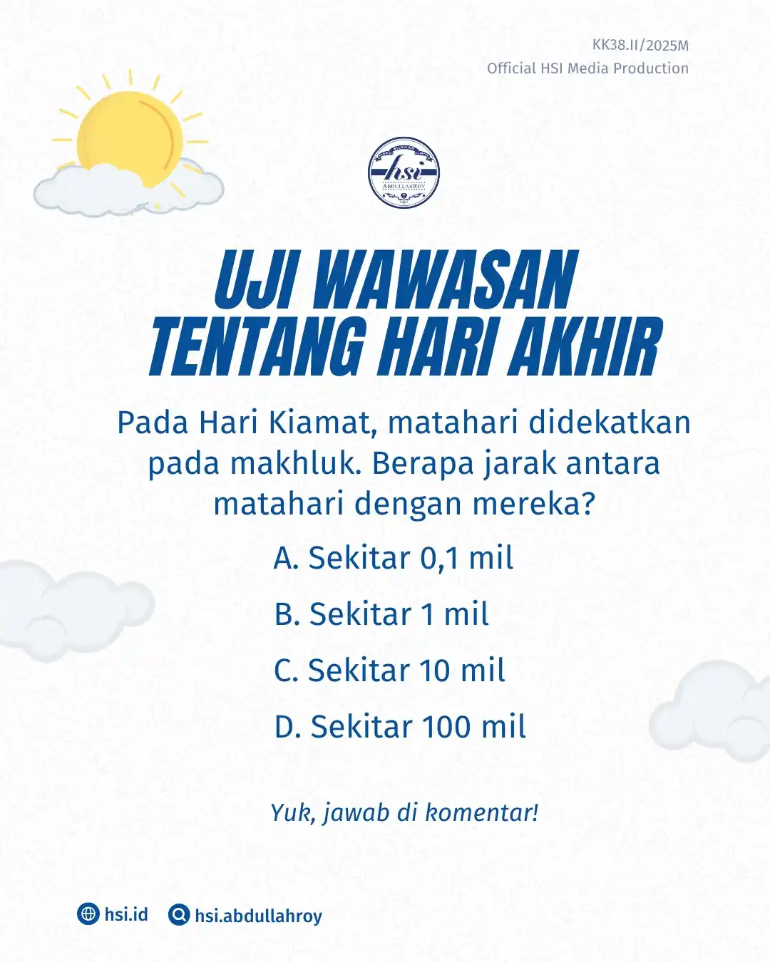 Image from HSI AbdullahRoy: Dikarenakan kejadian tersebut, keringat manusia bercucuran berdasarkan...