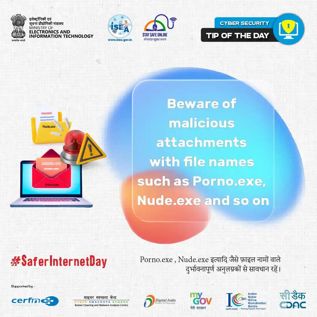 Image from ISEA - Cybersecurity Awareness & Digital Safety Updates : <a class="text-blue-500 hover:underline cursor-pointer" href="/hashtag...