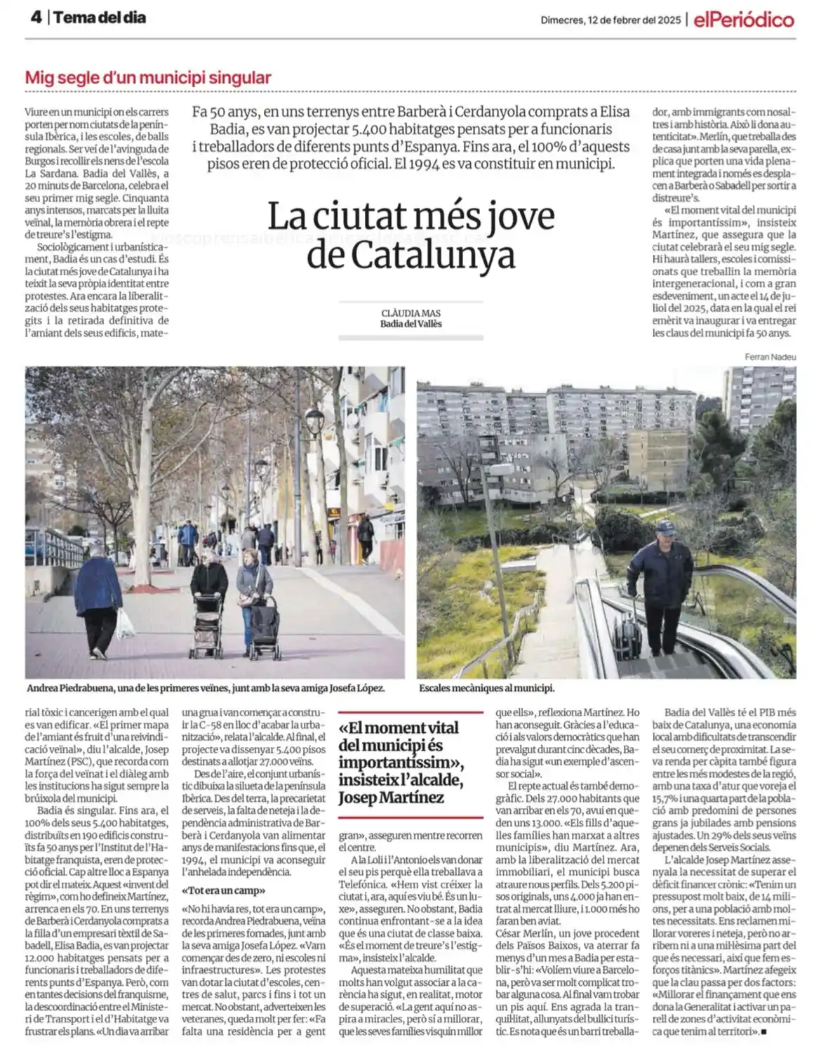 Josep, l’alcalde de Badia post