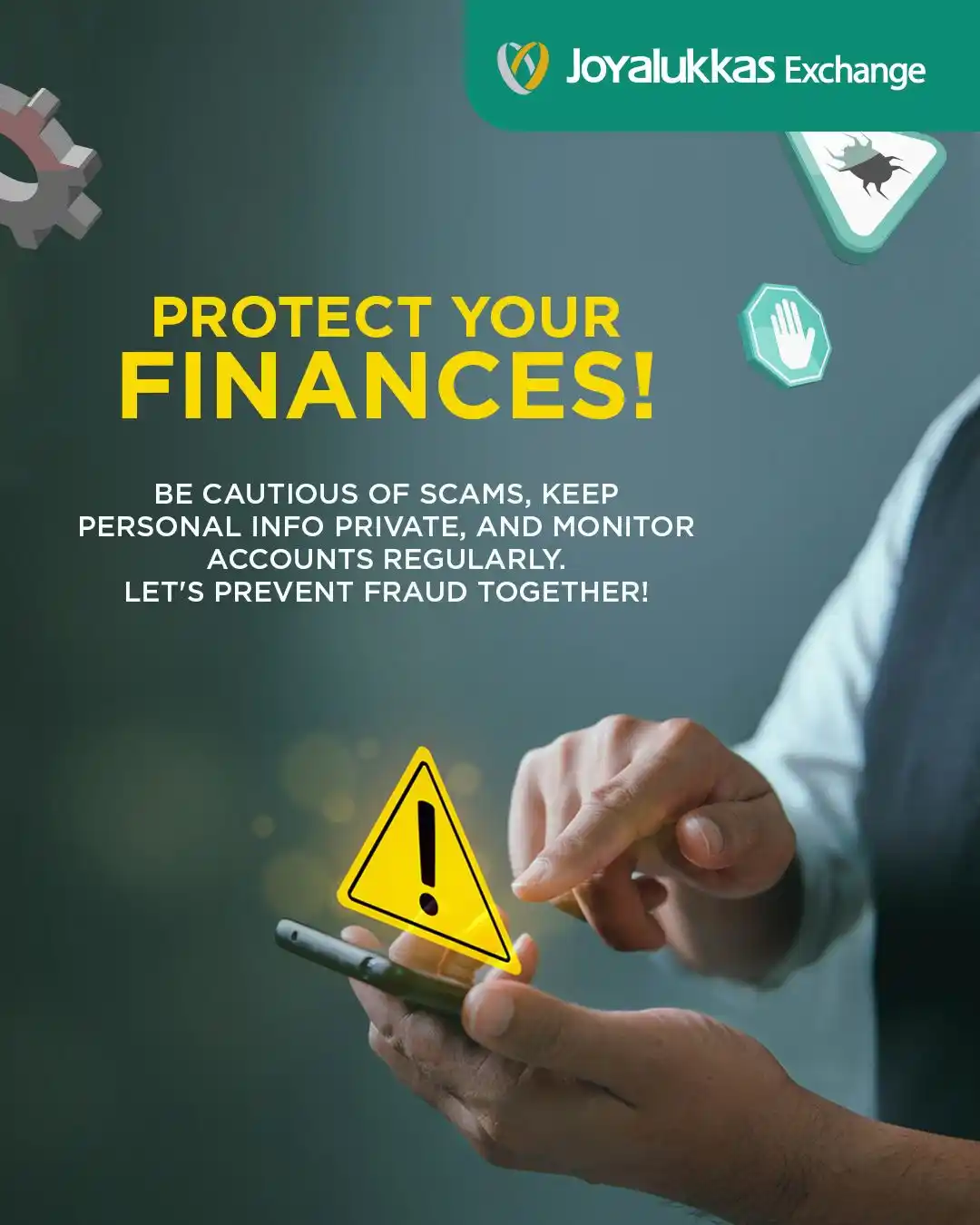 Image from Joyalukkas Exchange Kuwait : Safeguard Your Financial Security! Be vigilant against scams, keep per...