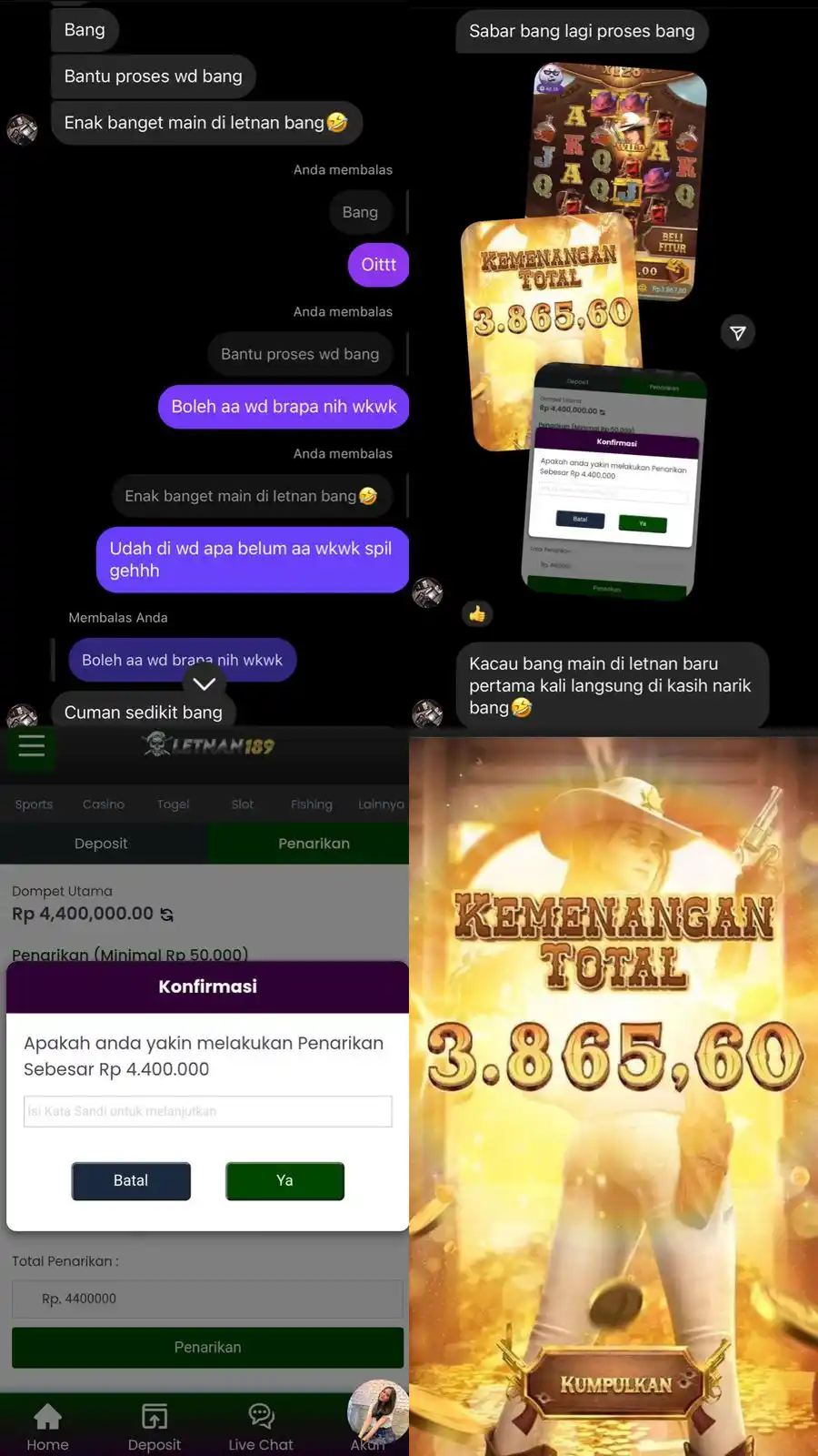 Image from letnan189_official: wopwop lagi panas2 gini emang paling pas main wild bonty ga boys🤩...