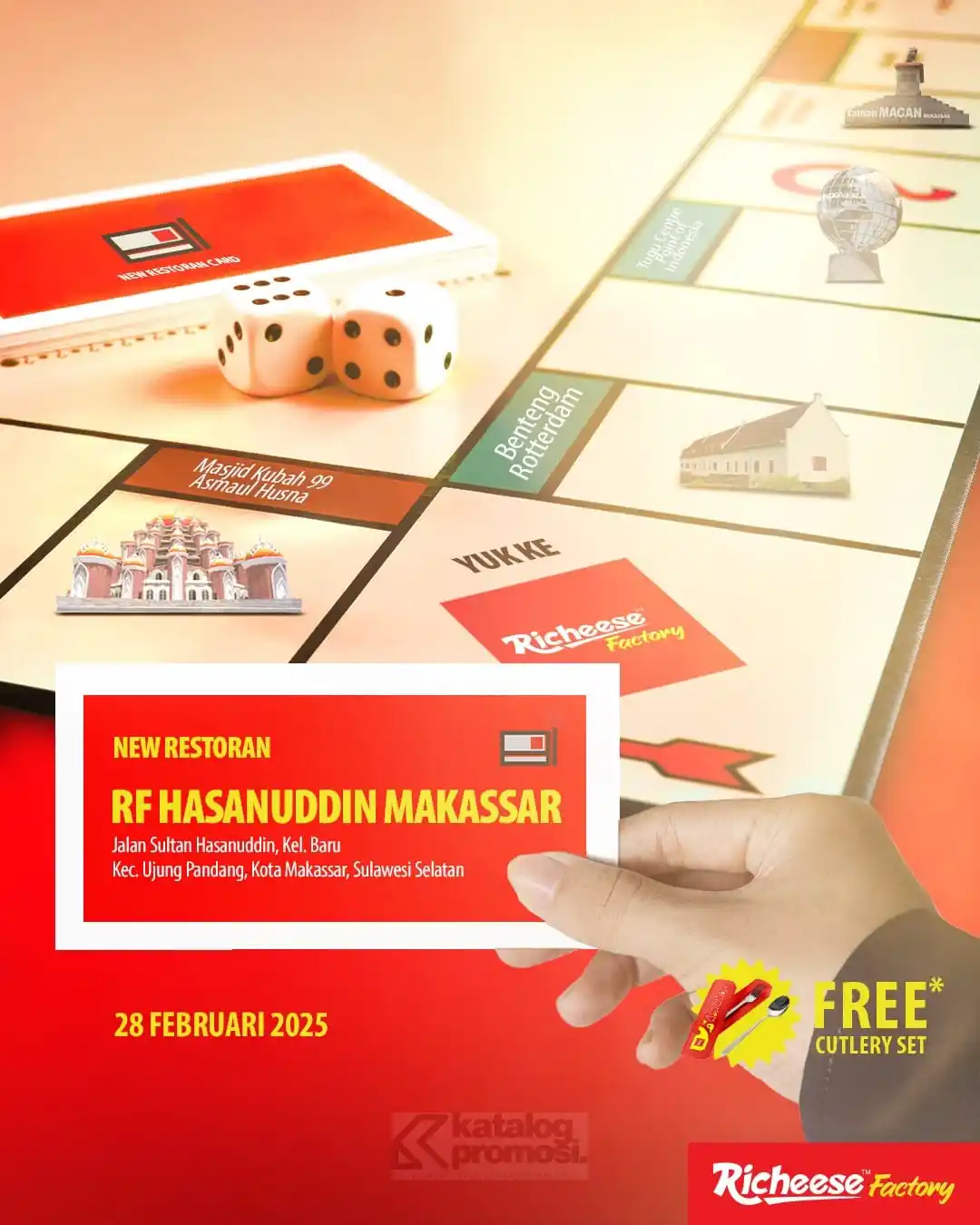 Image from KATALOGPROMOSI: 🍕✨ Dapatkan FREE MERCHANDISE official dari Richeese Factory Hasanuddi...
