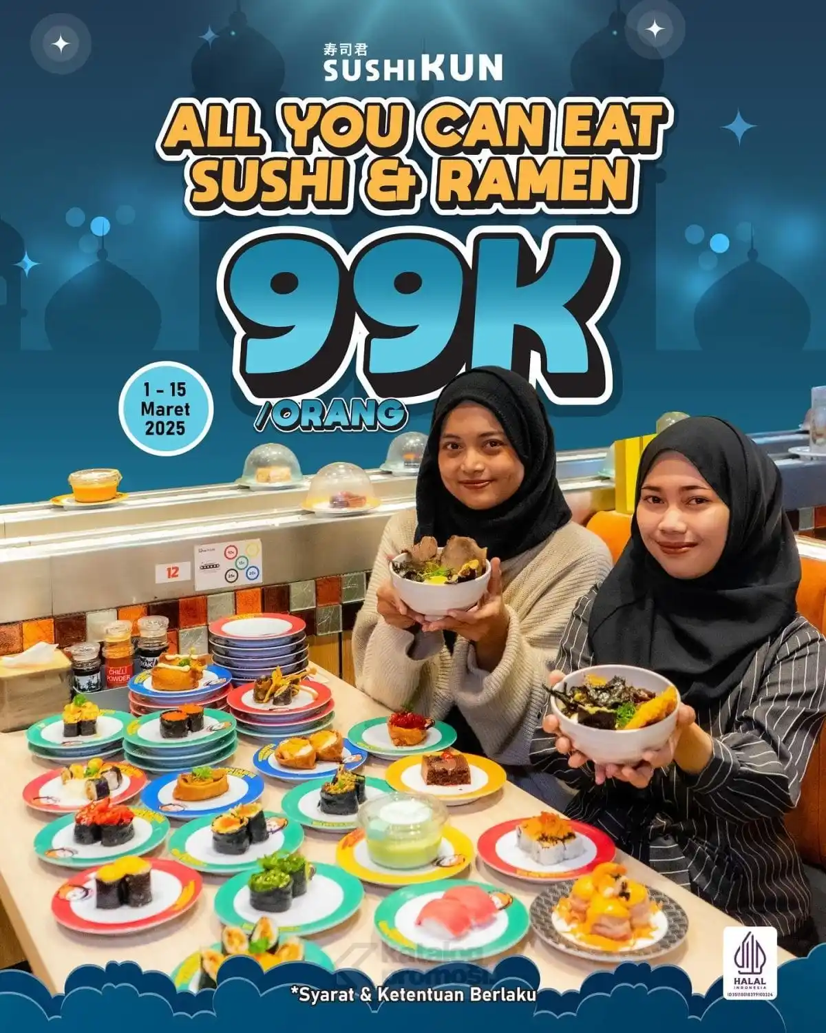 Image from KATALOGPROMOSI: 🚨 AYCE Hunters, waktunya serbu! 🚨 Promo Sushikun AYCE Sushi & Ramen...