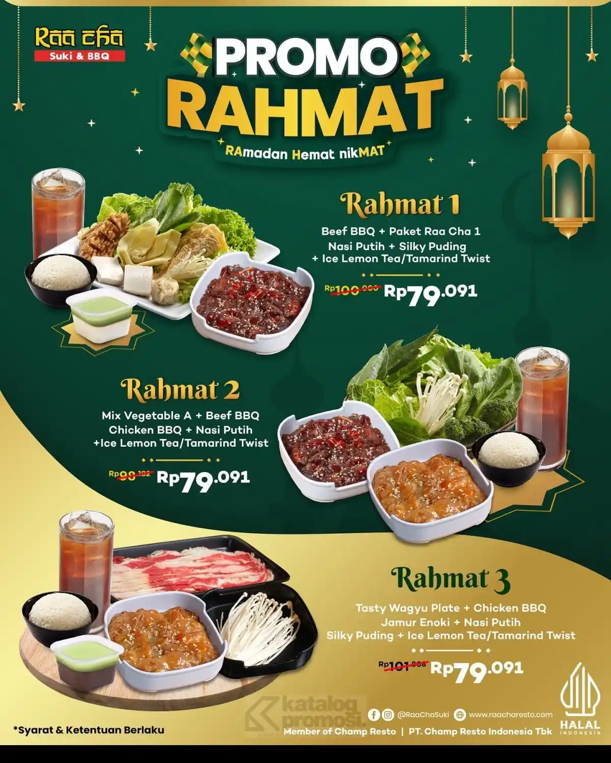 Image from KATALOGPROMOSI: Bukber makin mantap bareng Promo Raa Cha Suki & BBQ Paket Rahmat! 🤩 M...