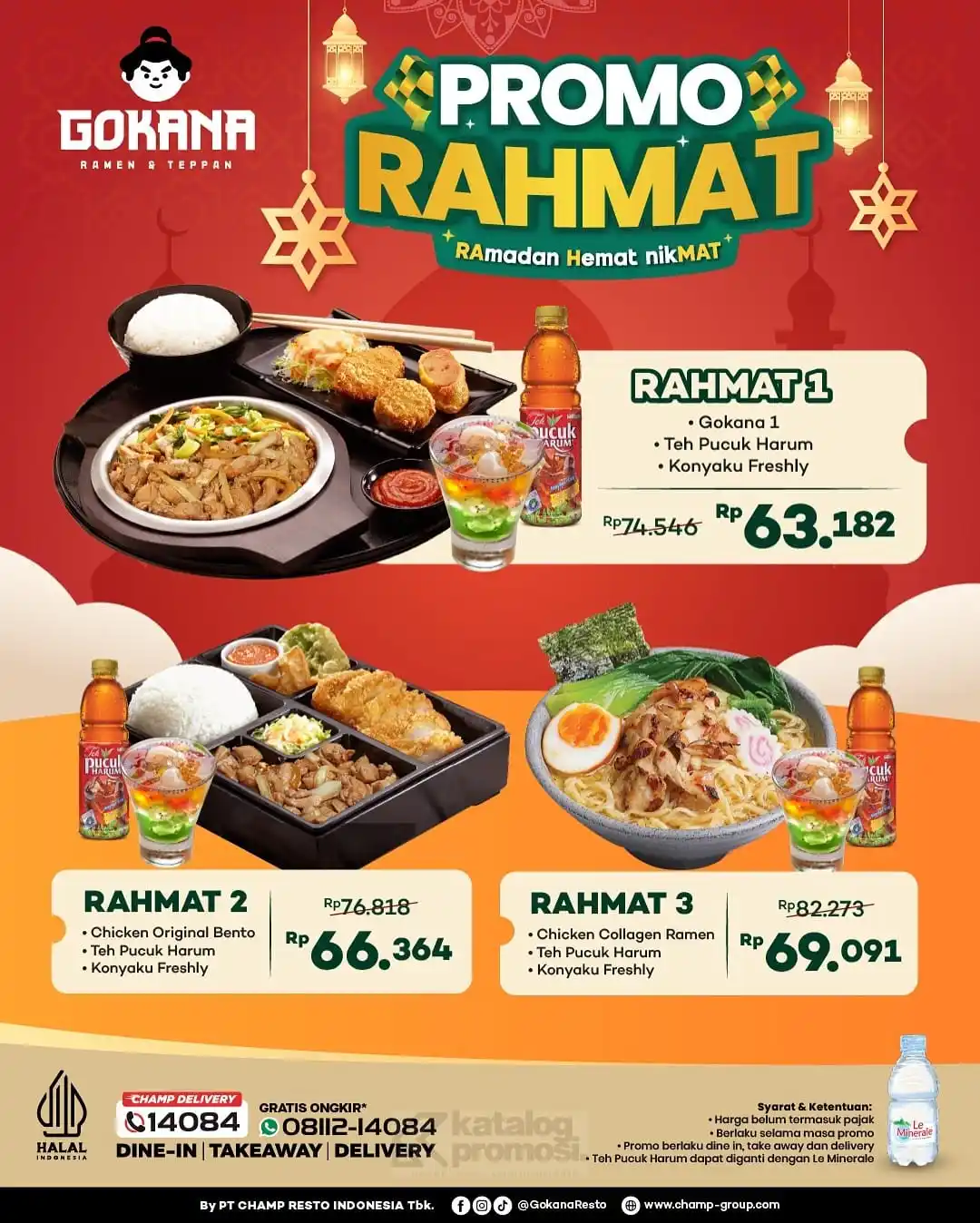 Image from KATALOGPROMOSI: Buka puasa enak, gak pake ribet! 😋 Promo Paket Rahmat dari GOKANA sia...