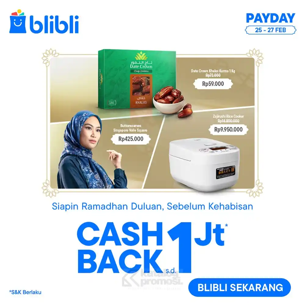 Image from KATALOGPROMOSI: Siapin Ramadhan duluan sebelum kehabisan! 💥 Borong kurma, hijab, dan ...